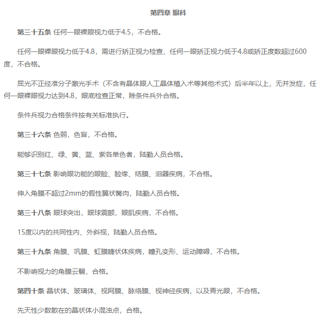 近视也能当兵？是的！矫正度数别超过600度！还要满足…